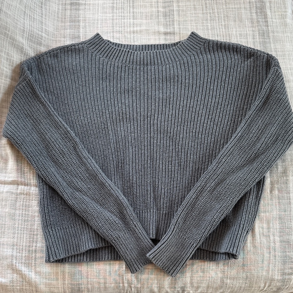 Toad and Co. Women's Crewneck Ribbed Sweater Cropped